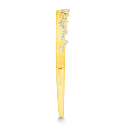 14K Gold & Diamond Druzy Bangle FB1007Y