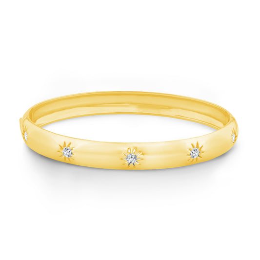 14K Gold & Diamond Stellaris Bangle FB1015Y