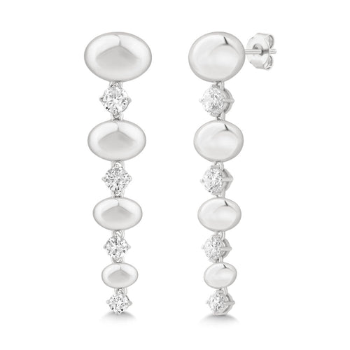 14K White Gold & Diamond Odyssey Earrings FE1001W