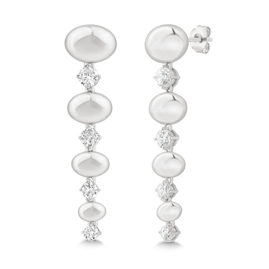 14K White Gold & Diamond Odyssey Earrings FE1001W