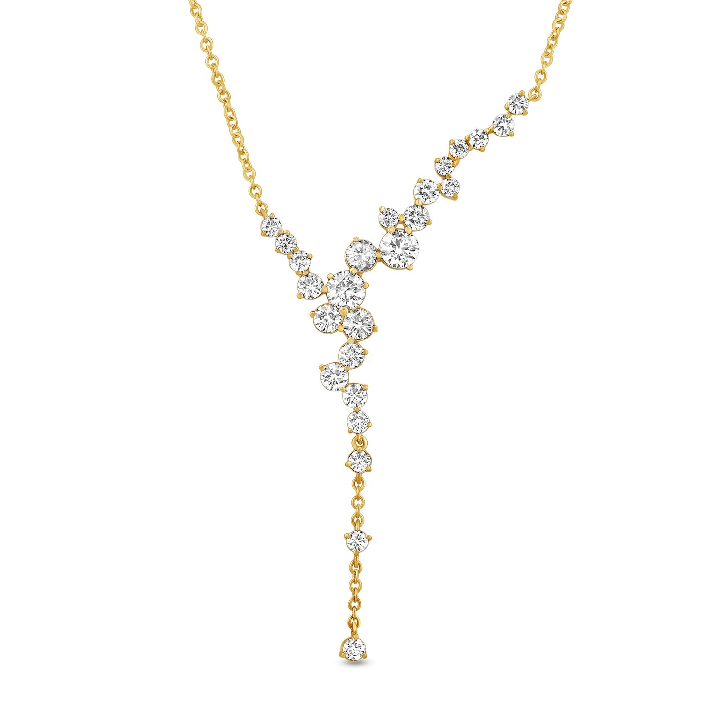 14K Gold & Diamond Druzy Bolo Necklace FN1007Y