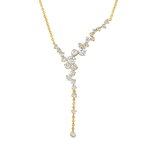 14K Gold & Diamond Druzy Bolo Necklace FN1007Y