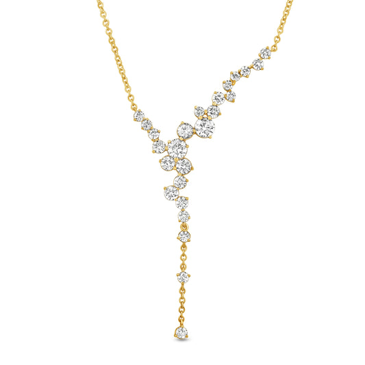 14K Gold & Diamond Druzy Bolo Necklace FN1007Y