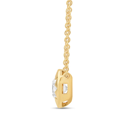 14K Gold & Diamond Stellaris Solitaire Pendant FN1008Y
