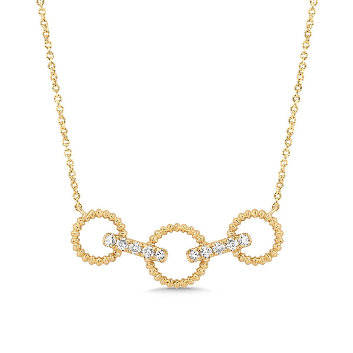 14K Gold & Diamond Link Necklace FN1012Y