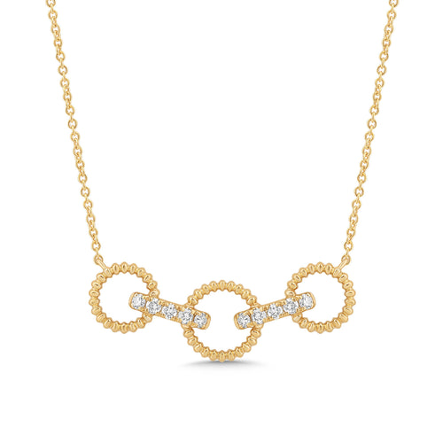 14K Gold & Diamond Link Necklace FN1012Y