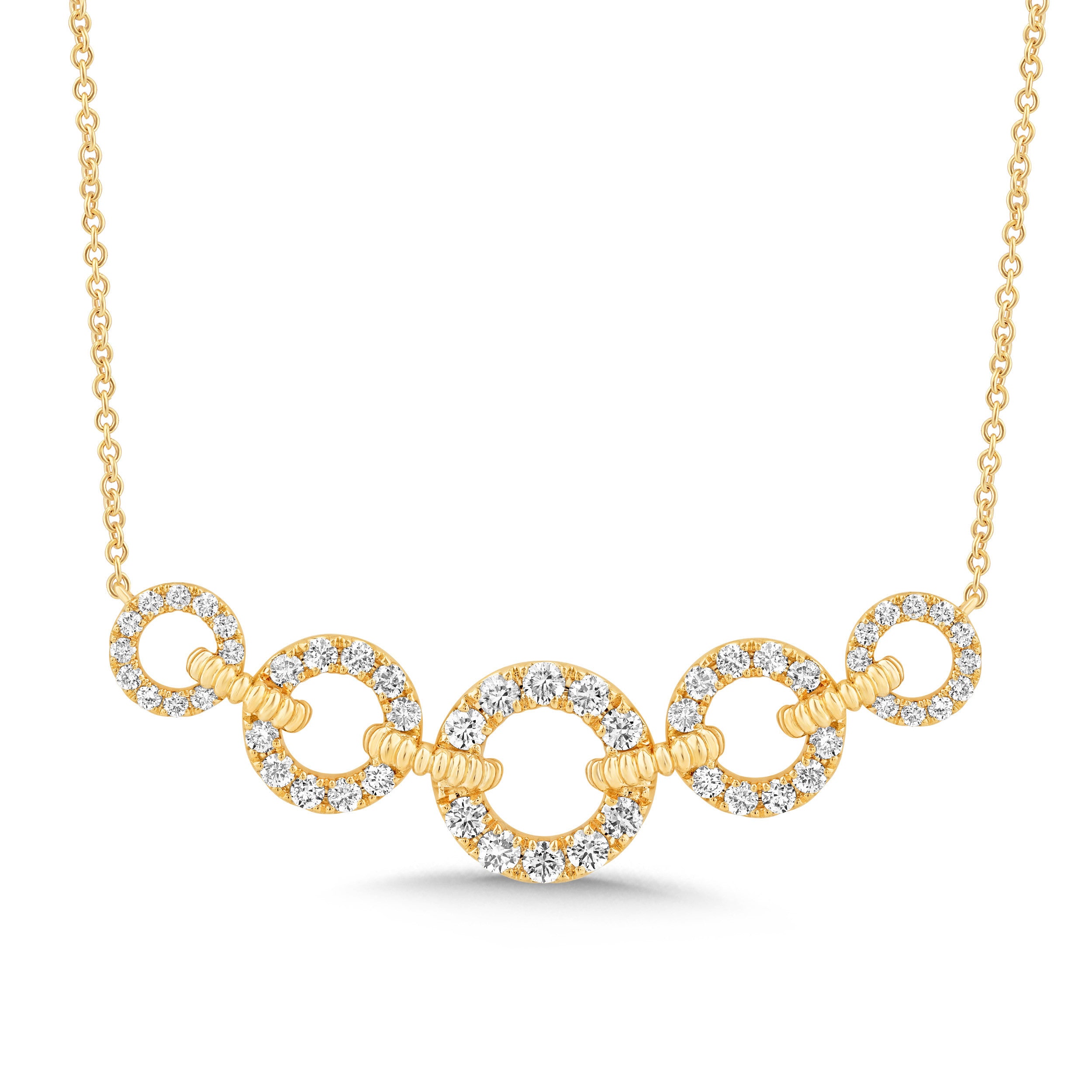 14K Gold & Diamond Link Necklace FN1013Y