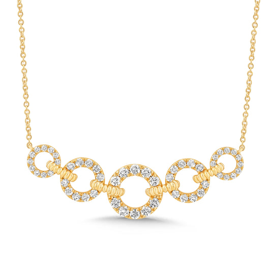 14K Gold & Diamond Link Necklace FN1013Y