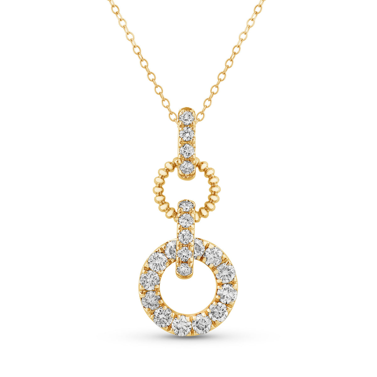 14K Gold & Diamond Link Pendant FP1003Y