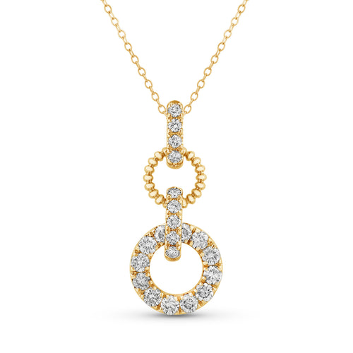 14K Gold & Diamond Link Pendant FP1003Y