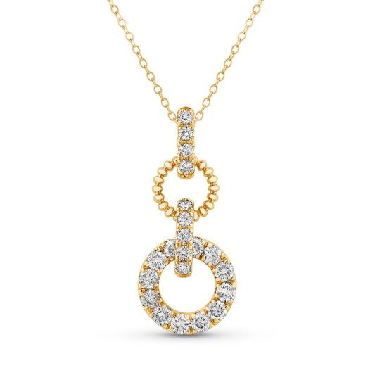 14K Gold & Diamond Link Pendant FP1003Y