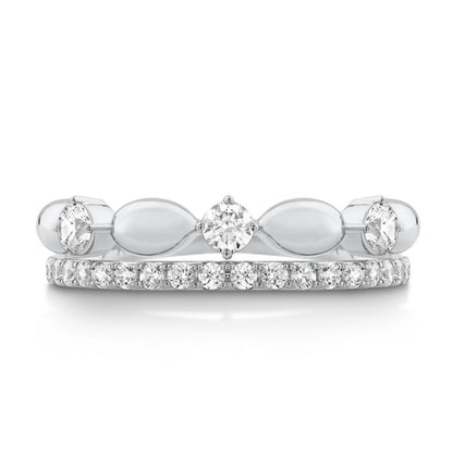 14K White Gold & Diamond Odyssey Ring FR1002W