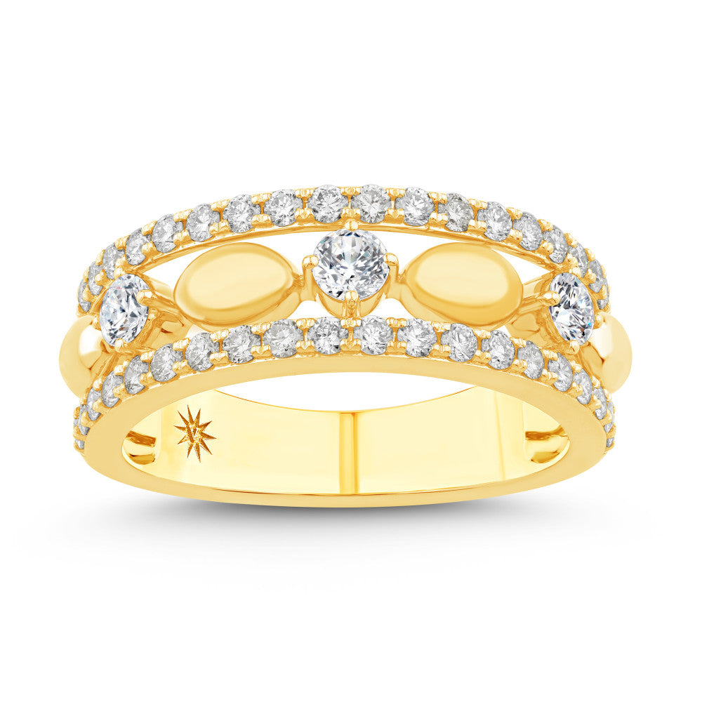 14K Gold & Diamond Odyssey Split-Shank Ring FR1003Y
