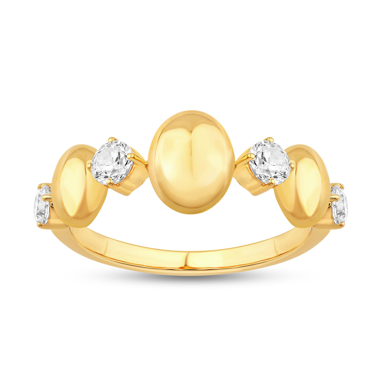 14K Gold & Diamond Four-Stone Odyssey Ring FR1006Y