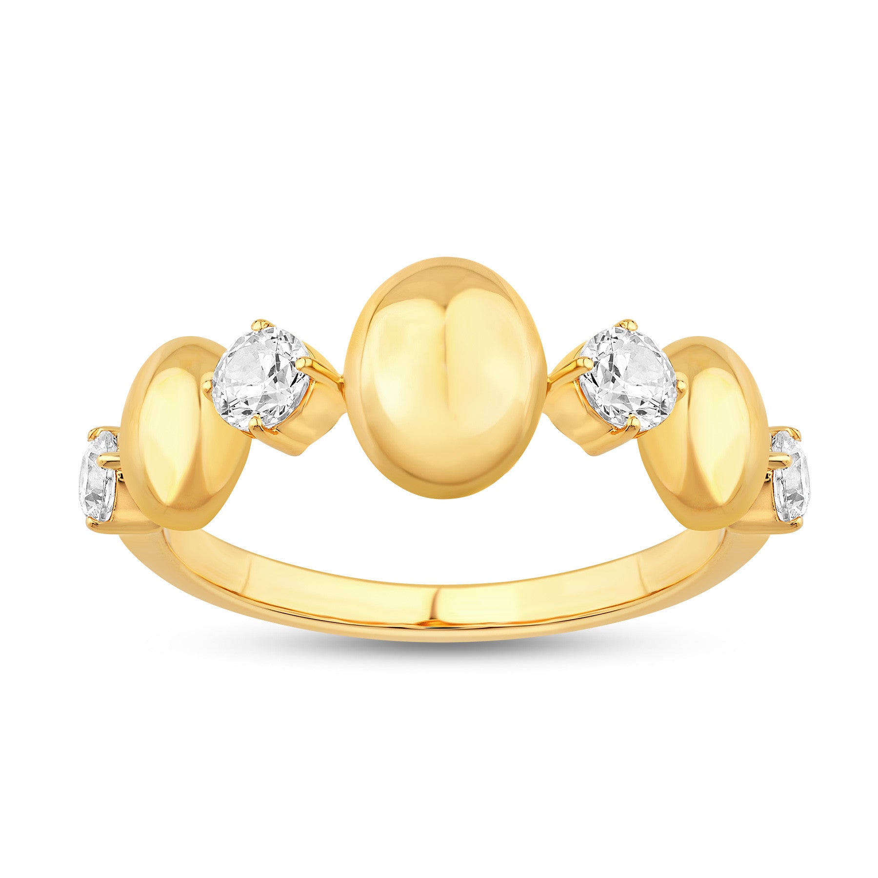 14K Gold & Diamond Four-Stone Odyssey Ring FR1006Y