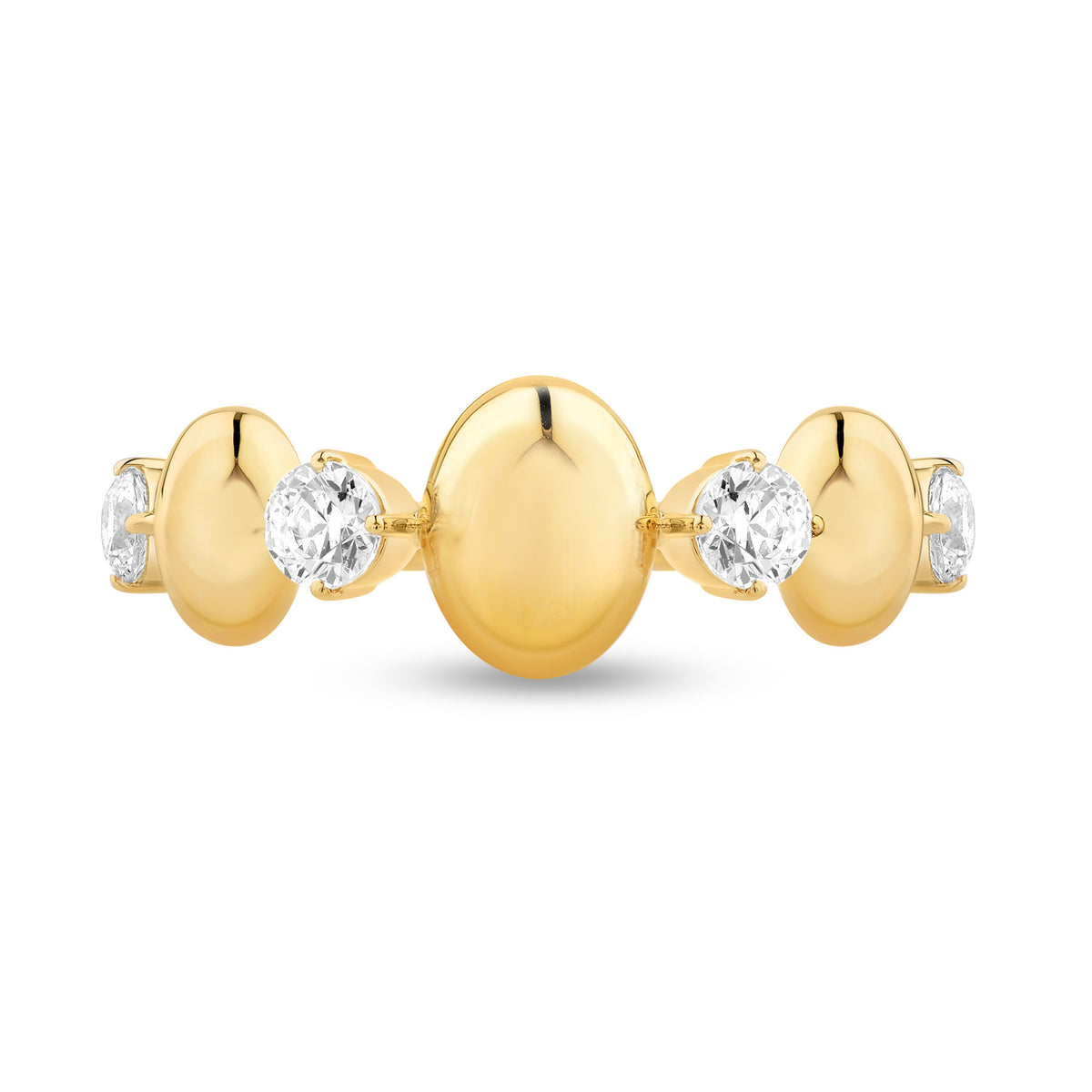 14K Gold & Diamond Four-Stone Odyssey Ring FR1006Y