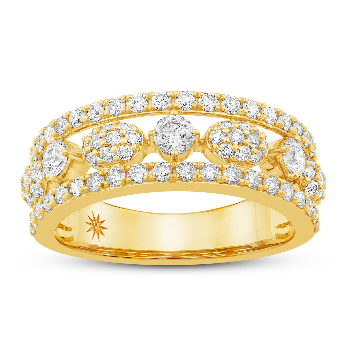 14K Gold & Diamond Odyssey Split-Shank Ring FR1007Y