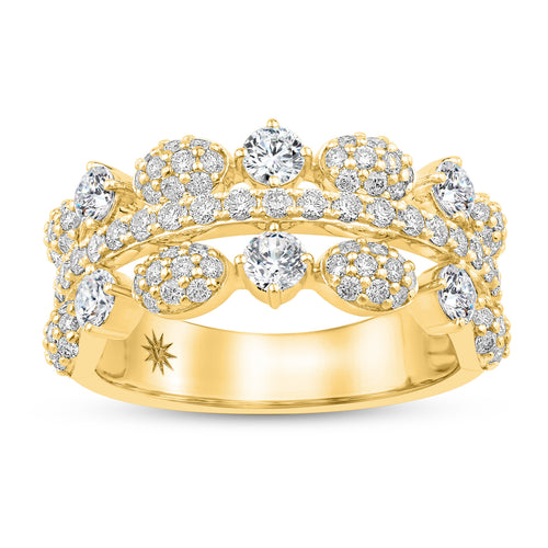 14K Gold & Diamond Odyssey Split-Shank Ring FR1008Y