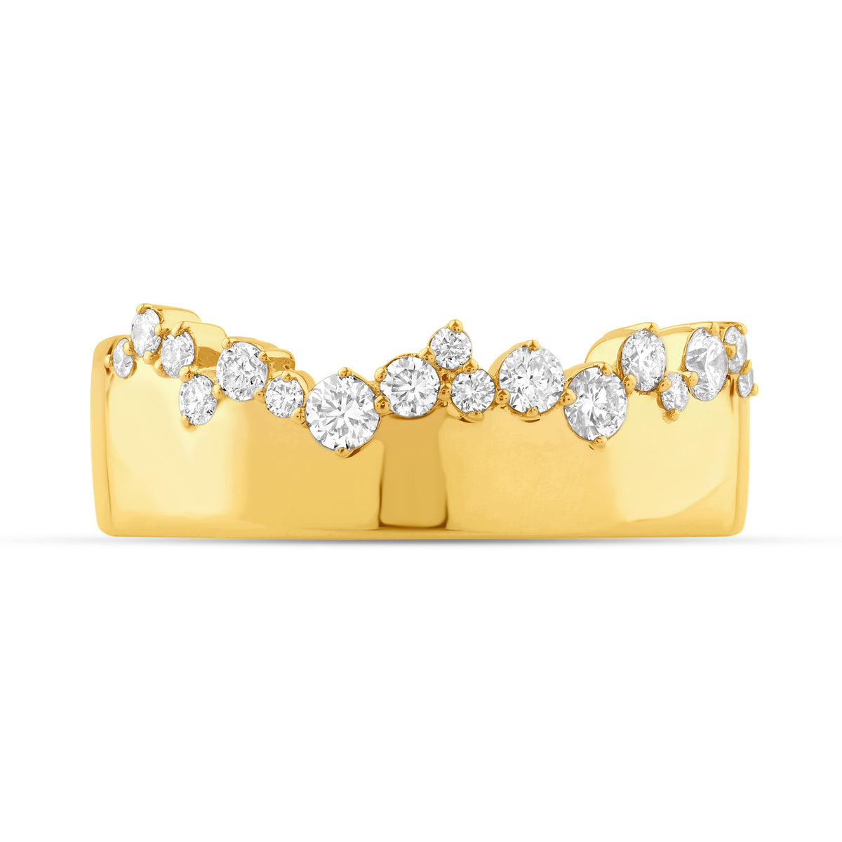 14K Gold & Diamond Druzy Ring FR1011Y