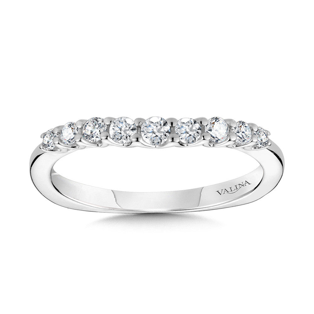 Valina Graduating Nine-Stone Diamond Wedding Band R2247BW
