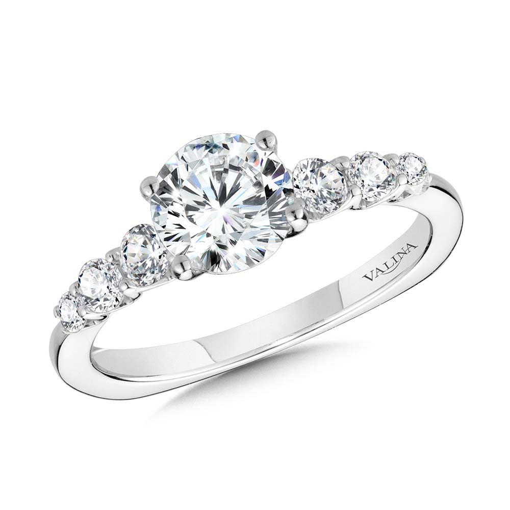 GRADUATING SIX-STONE DIAMOND ENGAGEMENT RING R2247W