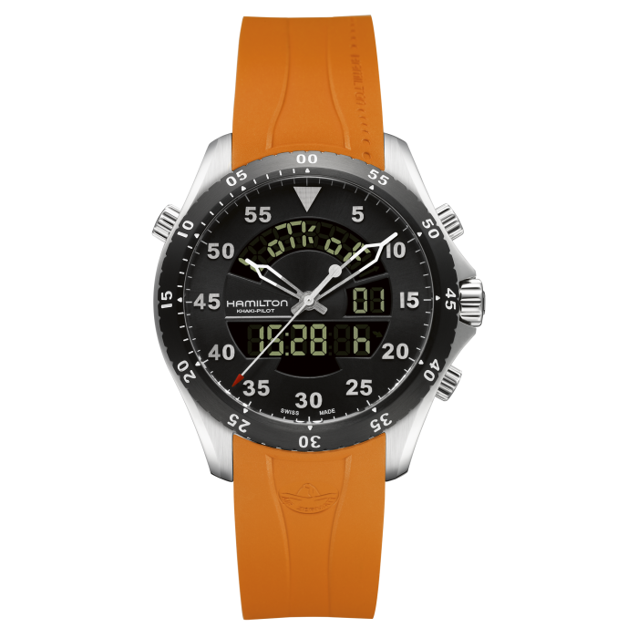 Khaki Aviation Flight Timer Quartz - Air Zermatt H64554431