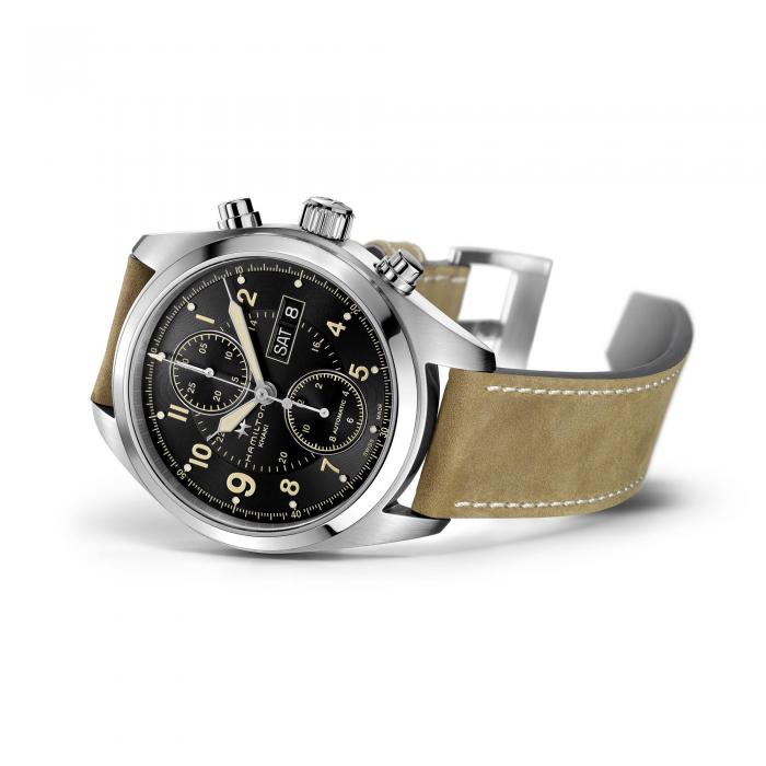 Khaki Field Auto Chrono H71616535