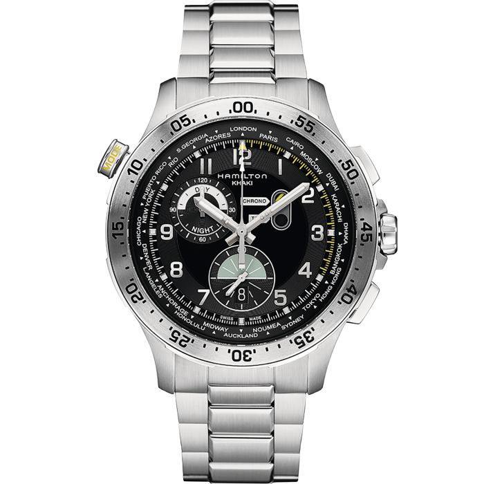 Khaki Aviation Worldtimer Chrono Quartz H76714135