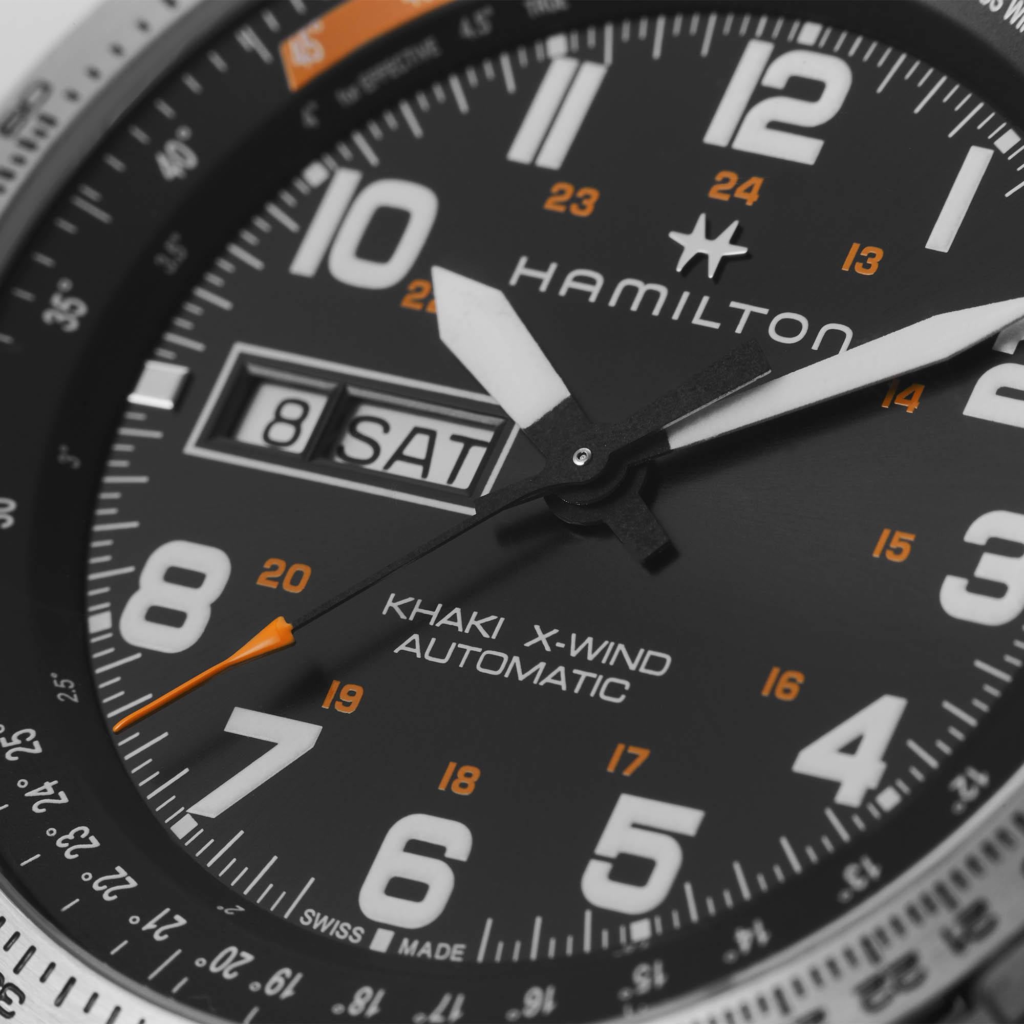 Hamilton KHAKI AVIATION X-WIND AUTO DAY DATE-H77755133