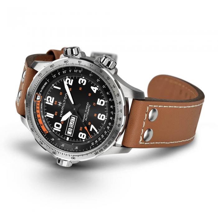 Khaki Aviation X-Wind Day Date Auto H77755533