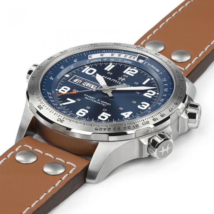 Khaki Aviation X-Wind Day Date Auto H77765541