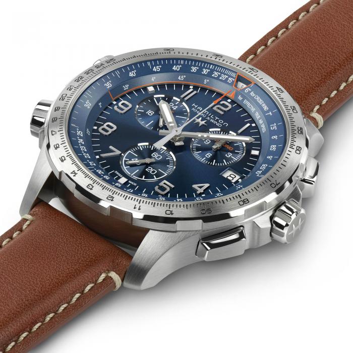 Khaki Aviation X-Wind GMT Chrono Quartz H77922541