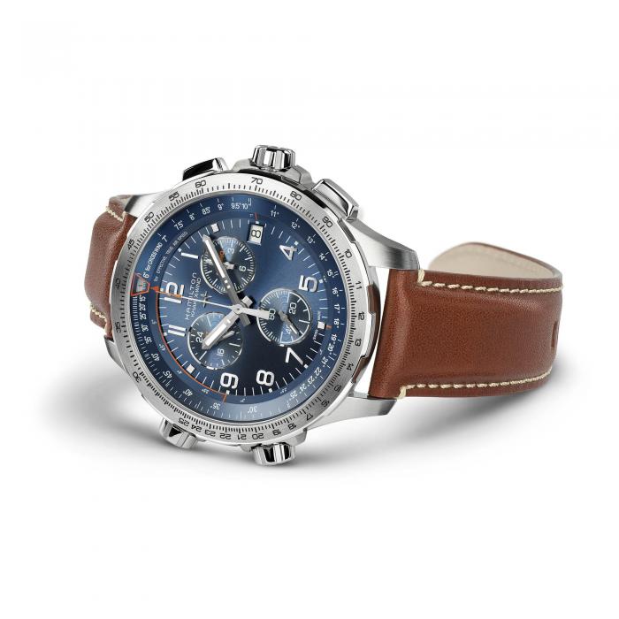 Khaki Aviation X-Wind GMT Chrono Quartz H77922541