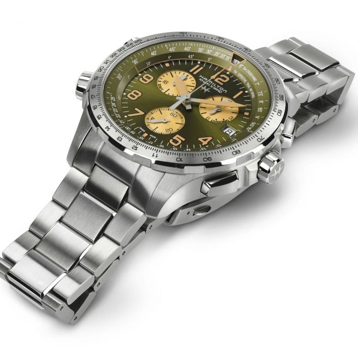 Khaki Aviation X-Wind GMT Chrono Quartz H77932160