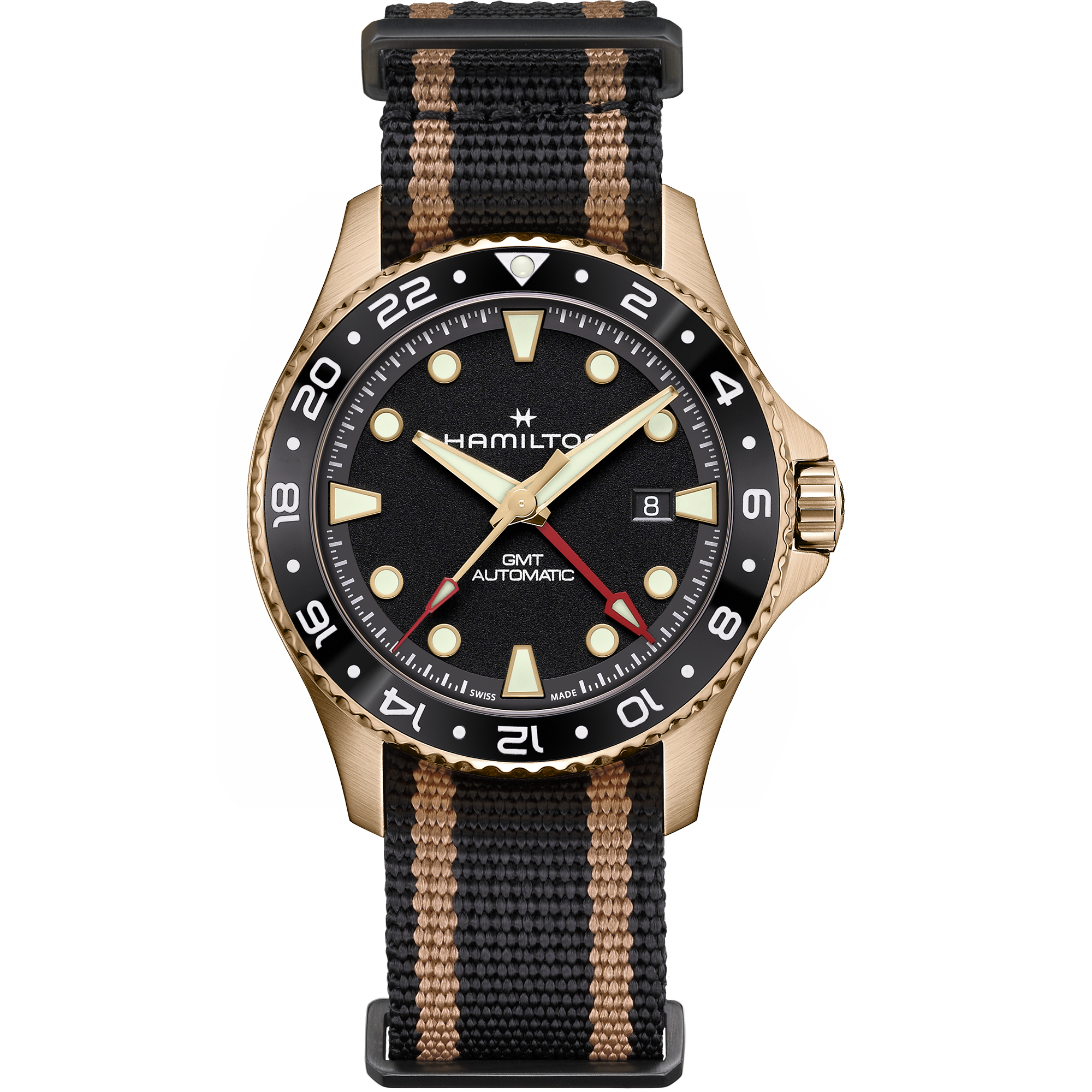 Hamilton Khaki Navy Scuba Automatic GMT 43mm Bronze H82565930