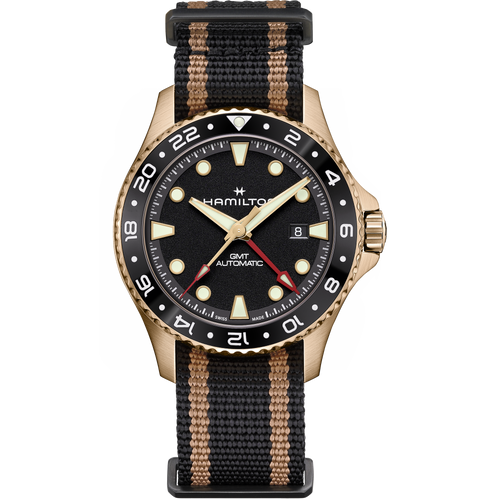 Khaki Navy Scuba Automatic GMT 43mm Bronze H82565930