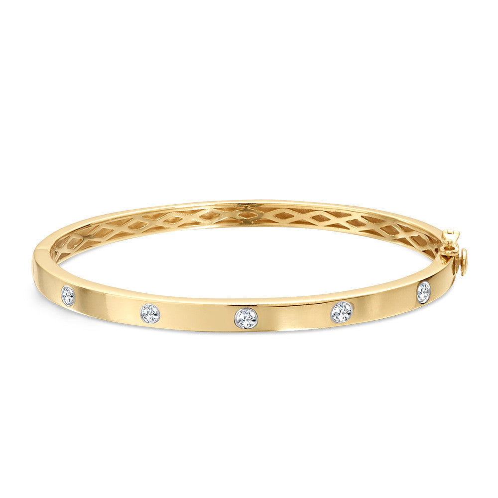 CLASSIC FLUSH DIAMOND BANGLE LDD444-Y