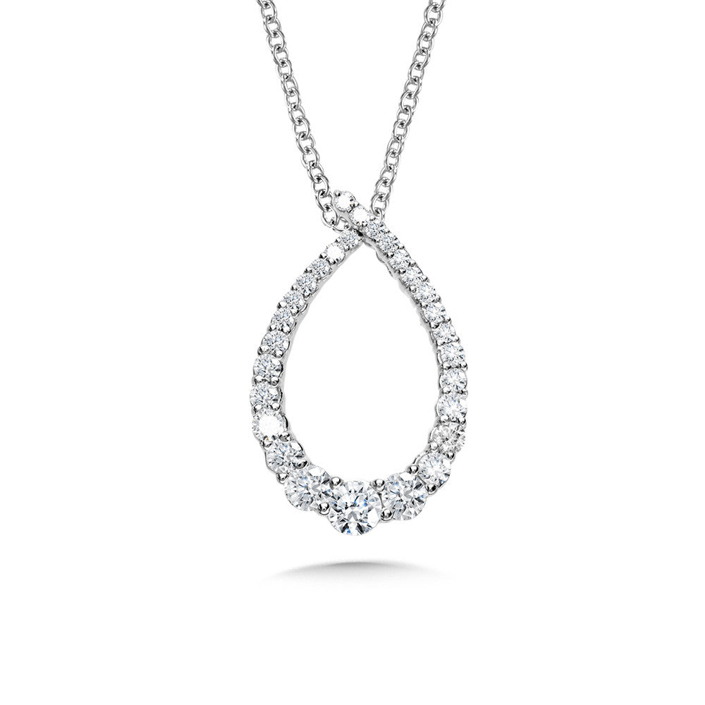 LOVE MOMENTS GRADUATING DIAMOND PEAR PENDANT PDD3152-W