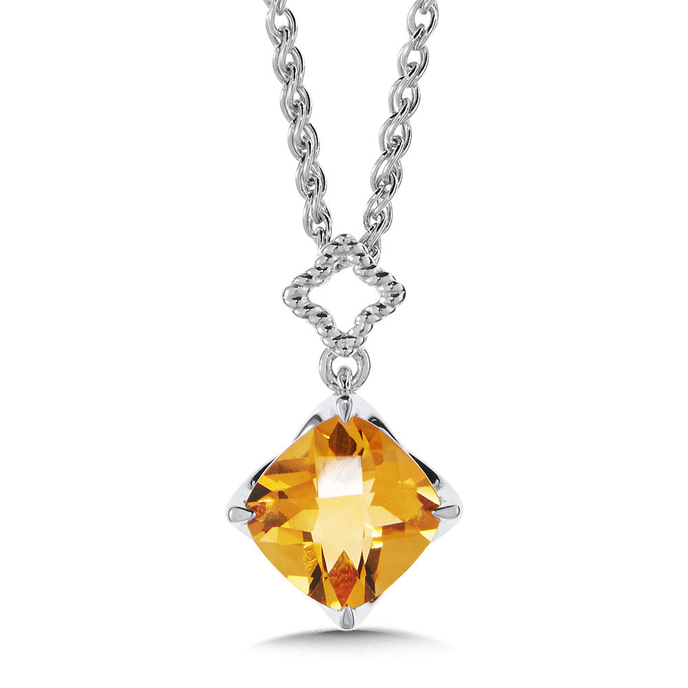 STERLING SILVER CITRINE PENDANT LVP700-CT