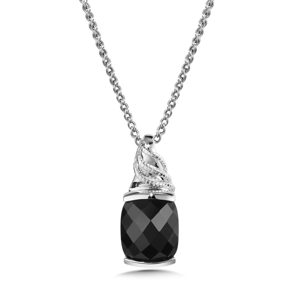 ONYX PENDANT IN STERLING SILVER LVP809-NX