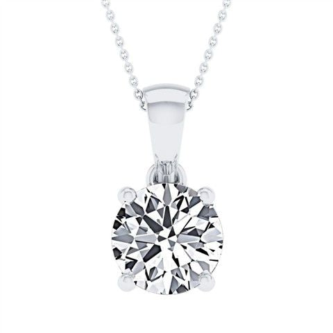 14K 1.00CT Certified Lab Grown Diamond Pendant 70313