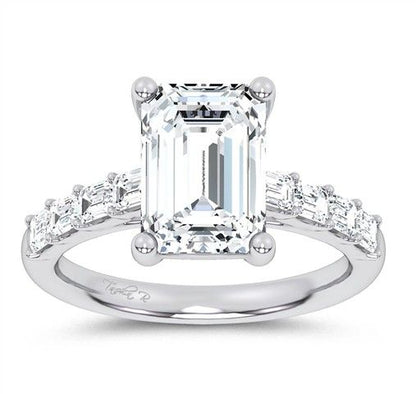 14K 3.64CT Certified Lab Grown Engagement Ring 69786