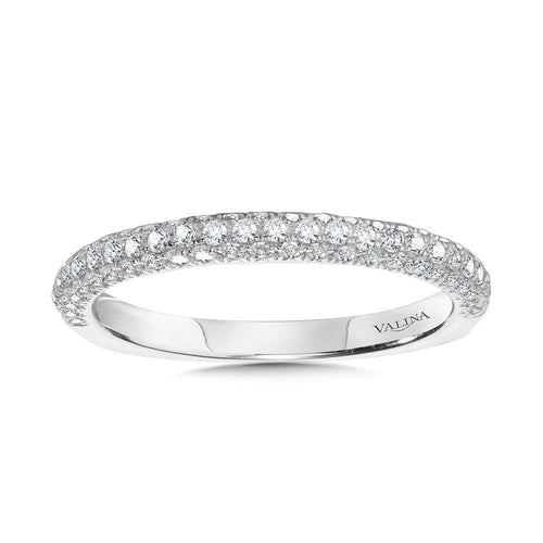 Pave-Set Diamond Wedding Band R2217BW