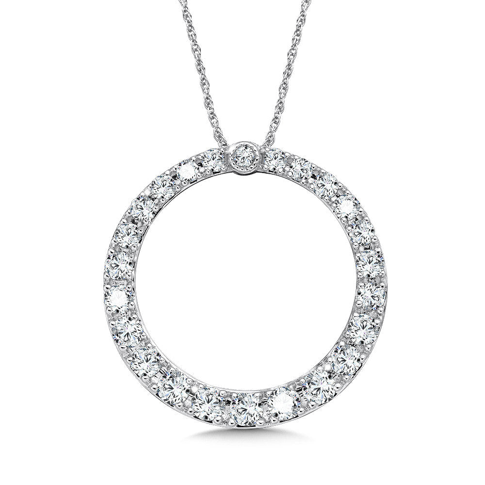 DIAMOND CIRCLE NECKLACE PDD2527-WCH