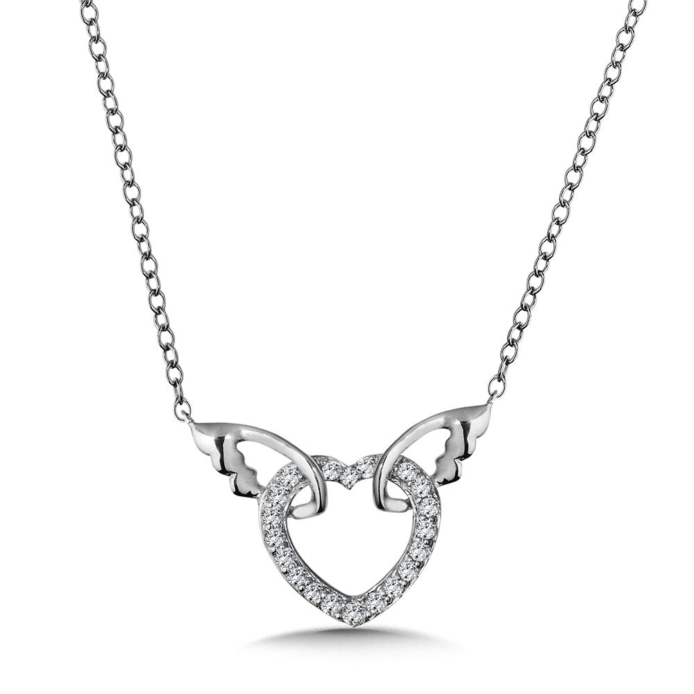 DIAMOND HEART NECKLACE PDD2742-W