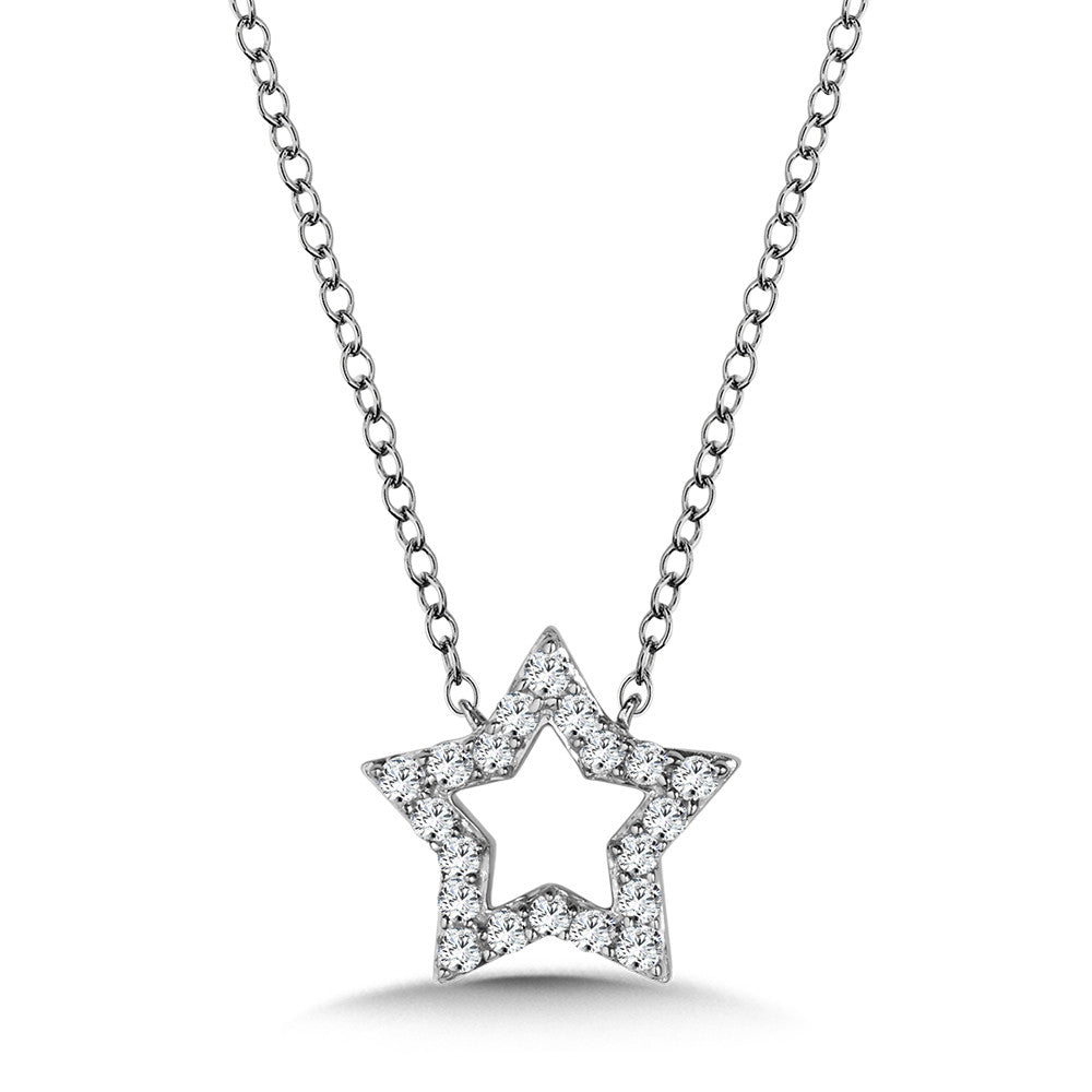 DIAMOND STAR NECKLACE PDD2746-W