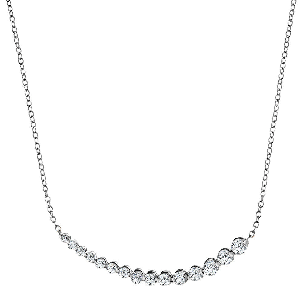 WHITE GOLD DIAMOND STRAND PENDANT PDD2871-W