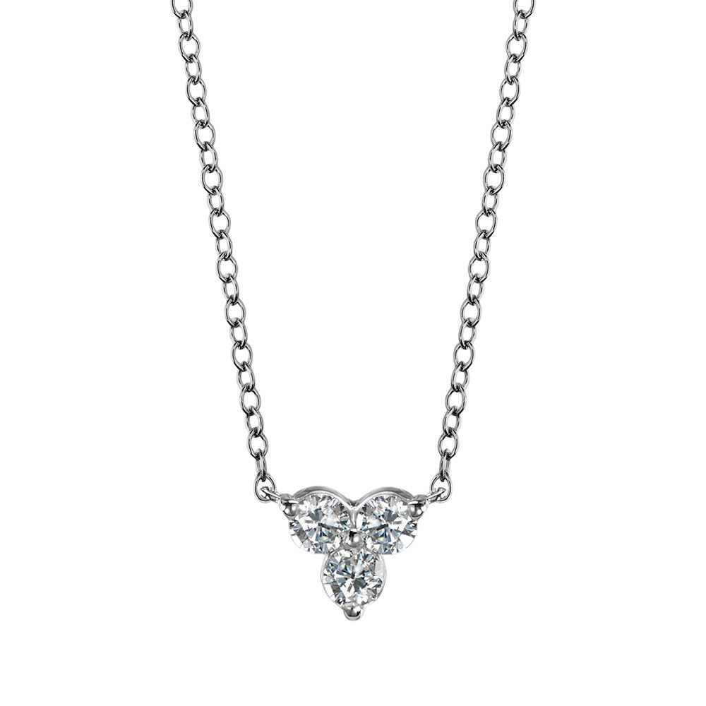 WHITE GOLD THREE-DIAMOND PENDANT PDD2875-W