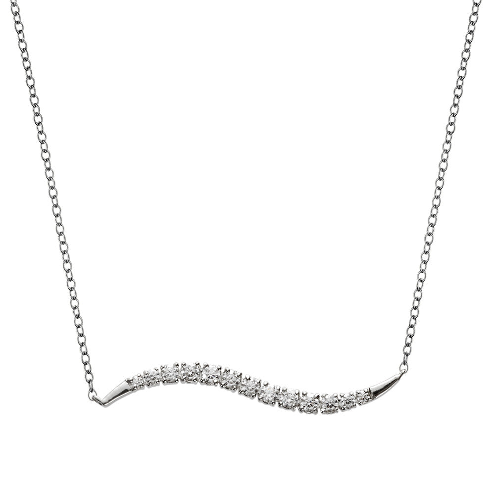 DIAMOND SWOOSH PENDANT PDD2876-W