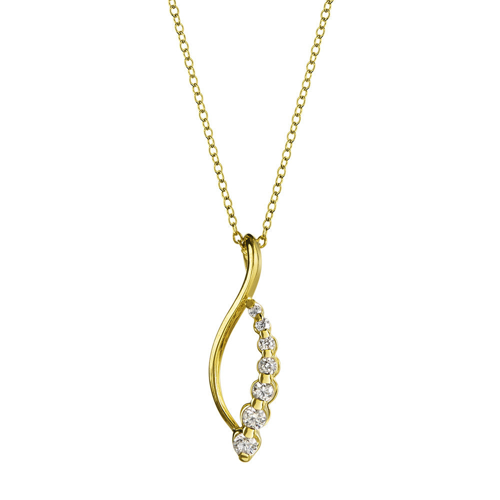 DROP STYLE DIAMOND PENDANT PDD2885-Y